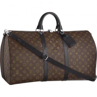 Keepall 55 With Strap M56714 Brown