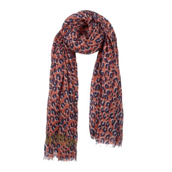 Leopard Stole M74905 Chili Red