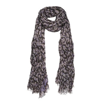 Leopard Stole M74736 Purple