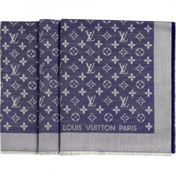 Monogram Denim Shawl M71376 Blue
