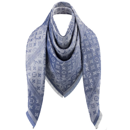 Denim Confidential Monogram Shawl M76691