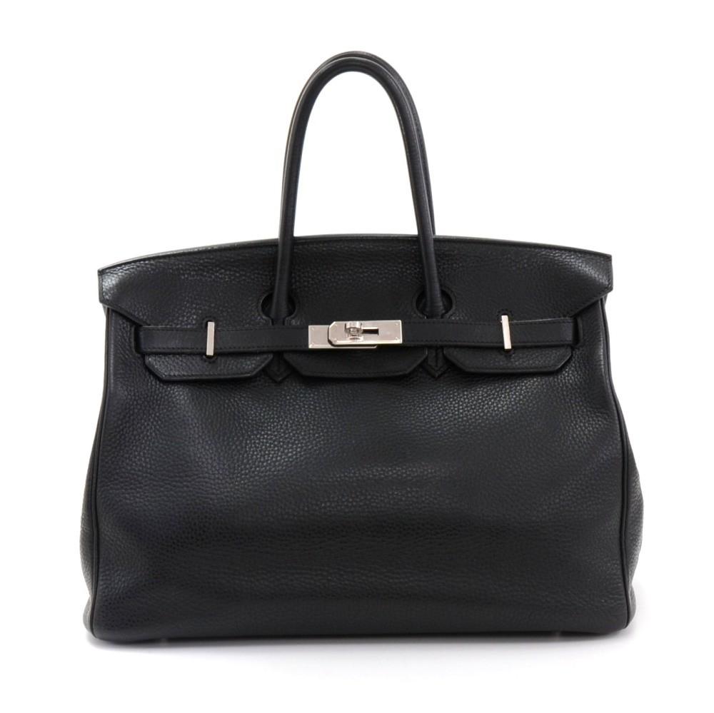 Birkin 35 Clemence Leather Bag