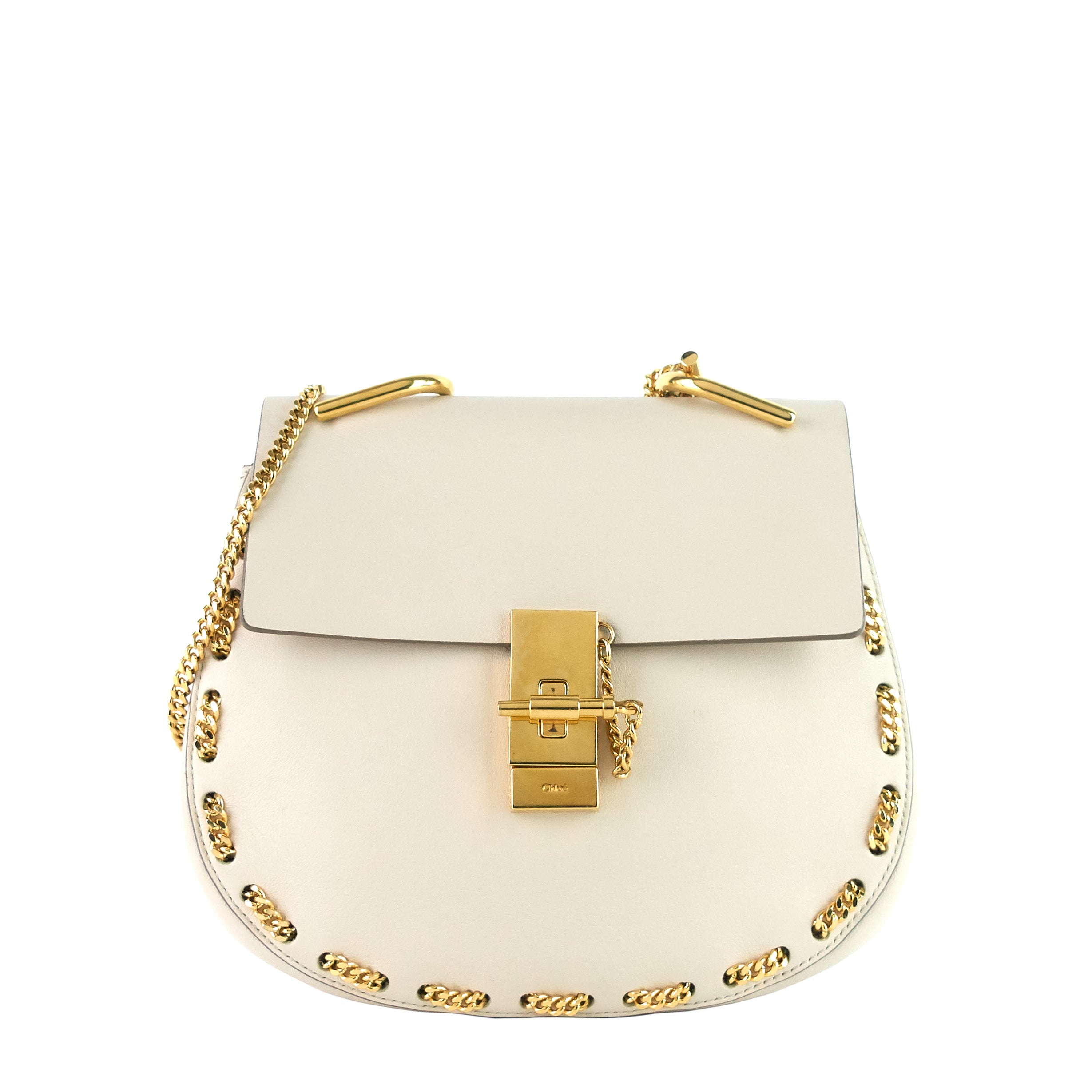Drew Embellished Medium Calfskin Leather Bag