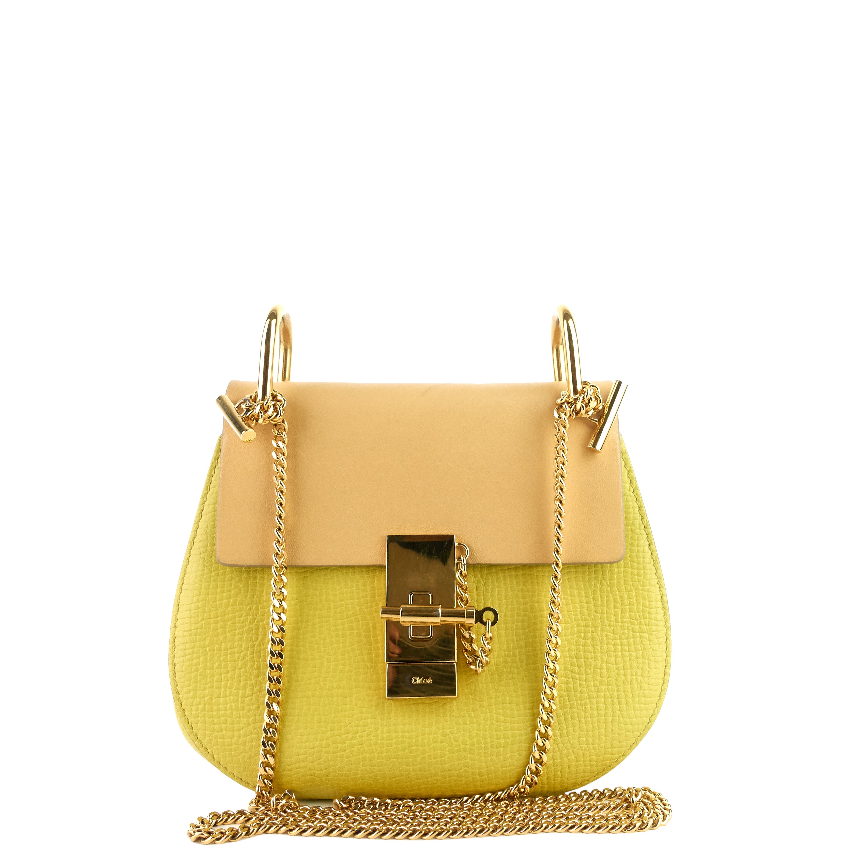 Drew Bi-Colour Medium Leather Bag