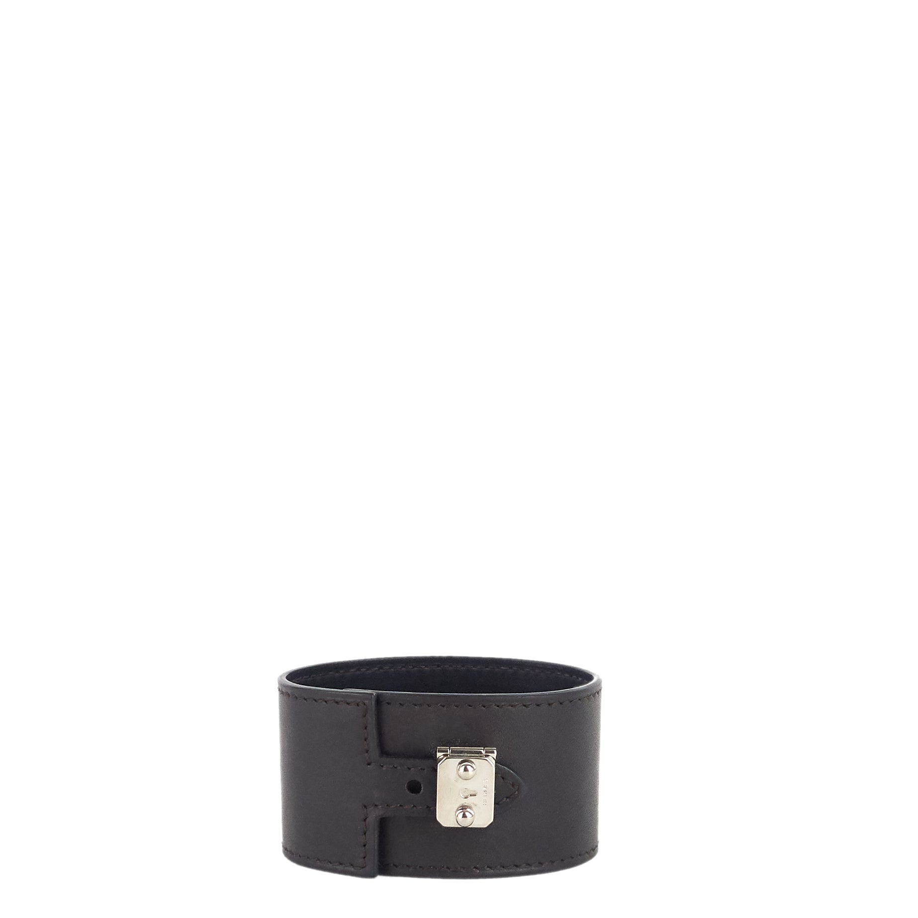 Chamonix Vegas Lock Wide Cuff Leather Bracelet