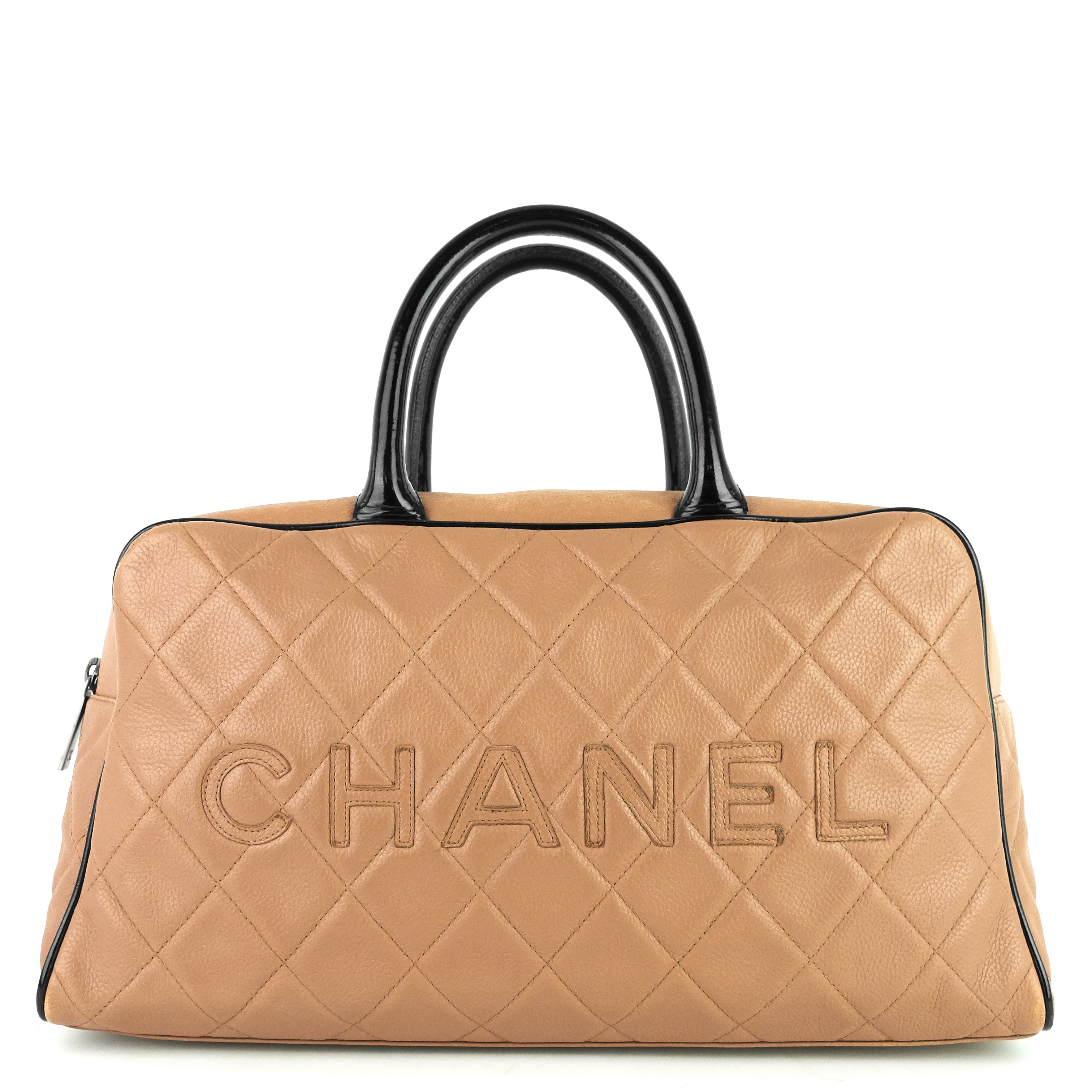 Boston Caviar Leather Travel Bag