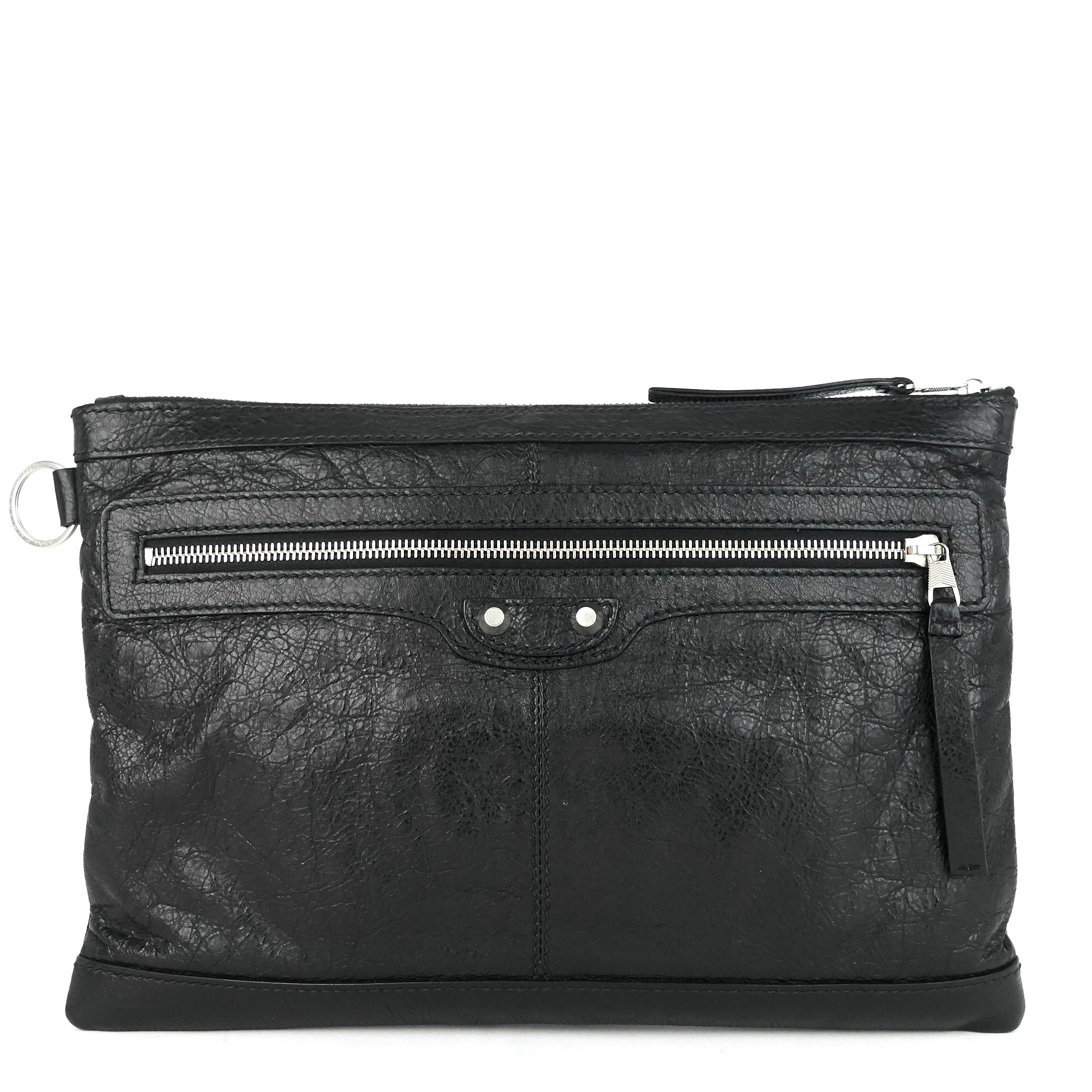 Classic City Medium Lambskin Clip Clutch Bag