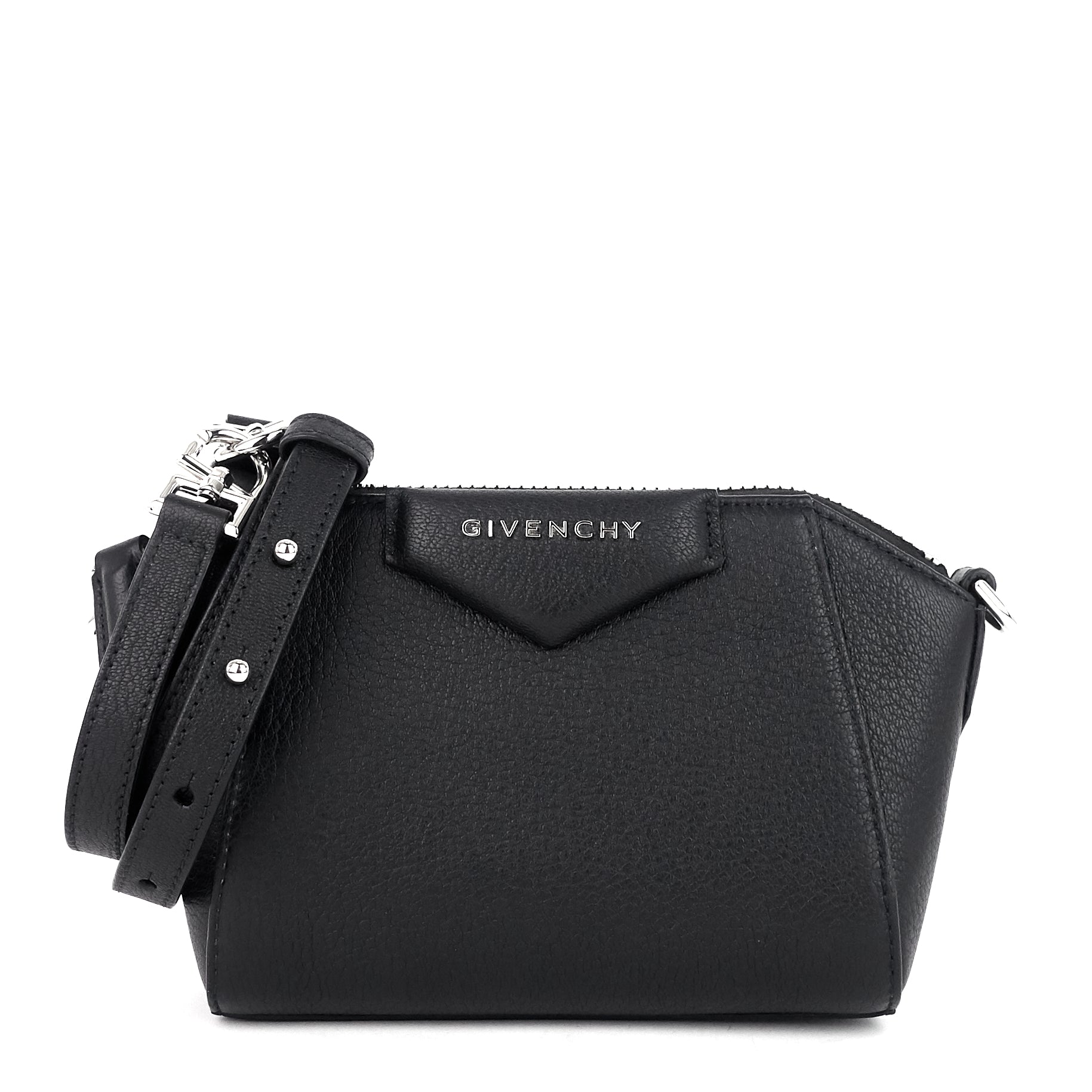 Antigona Nano Goatskin Leather Crossbody Bag