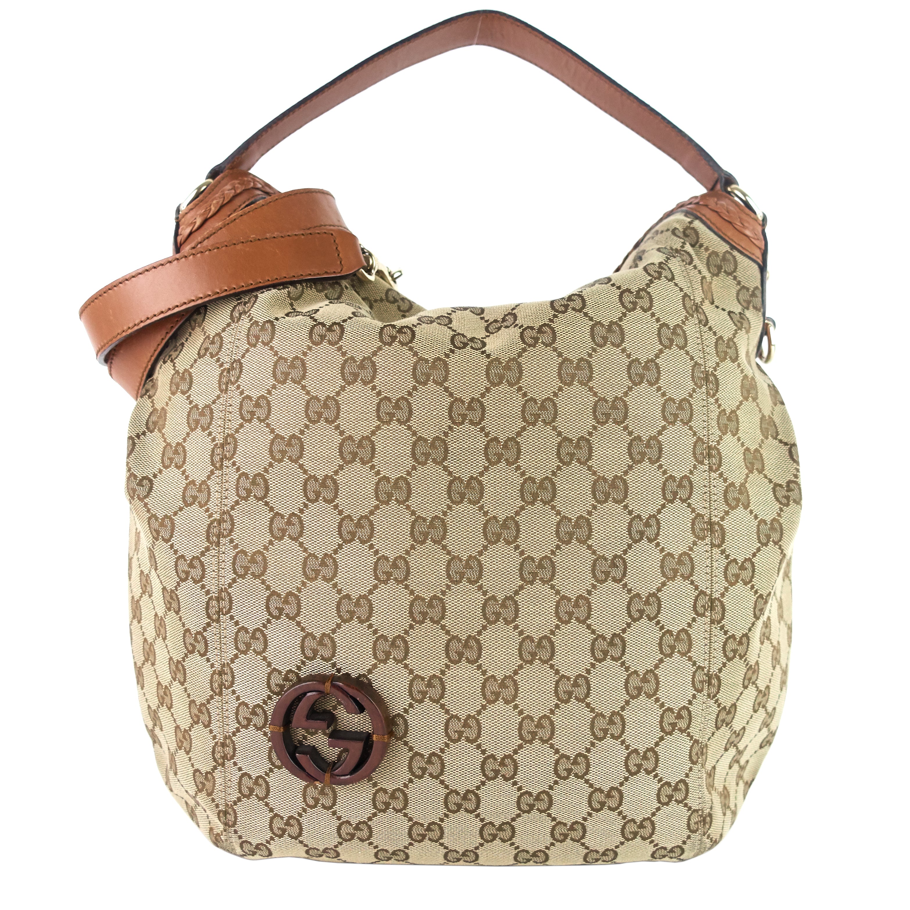 Brick Lane Medium Monogram Canvas Hobo Bag