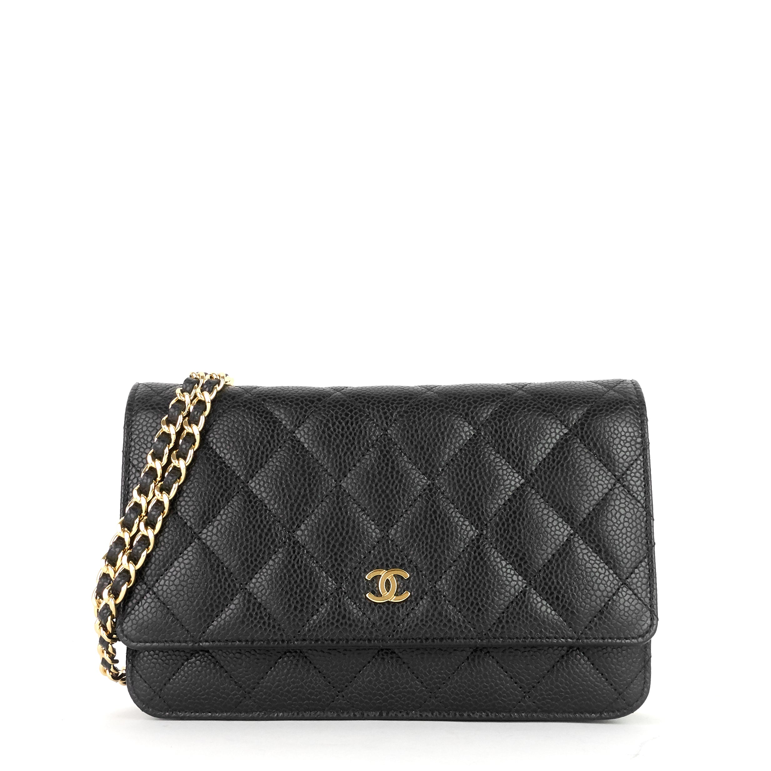Wallet on Chain Caviar Leather Bag