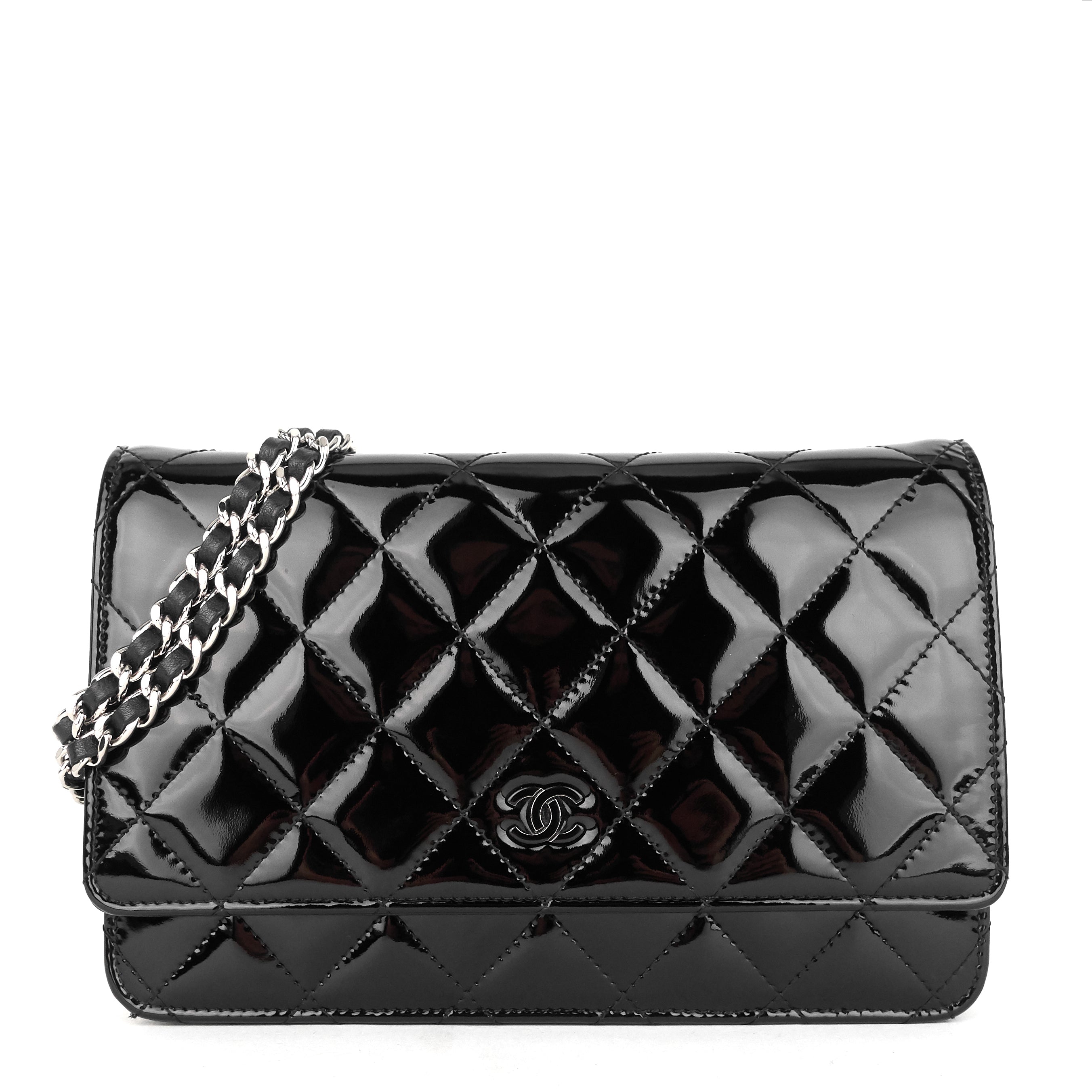Patent Leather Wallet on Chain Bag