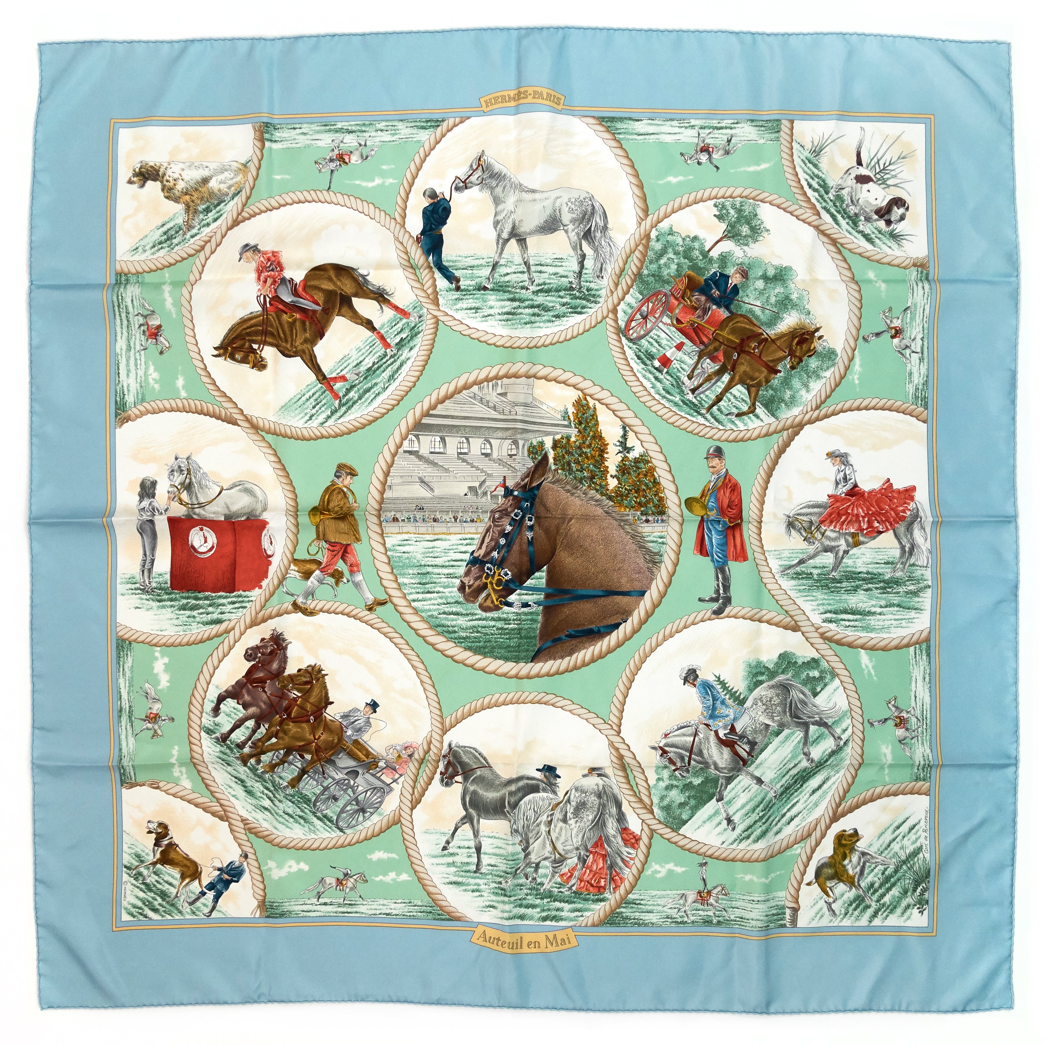 Auteuil en Mai Silk Scarf