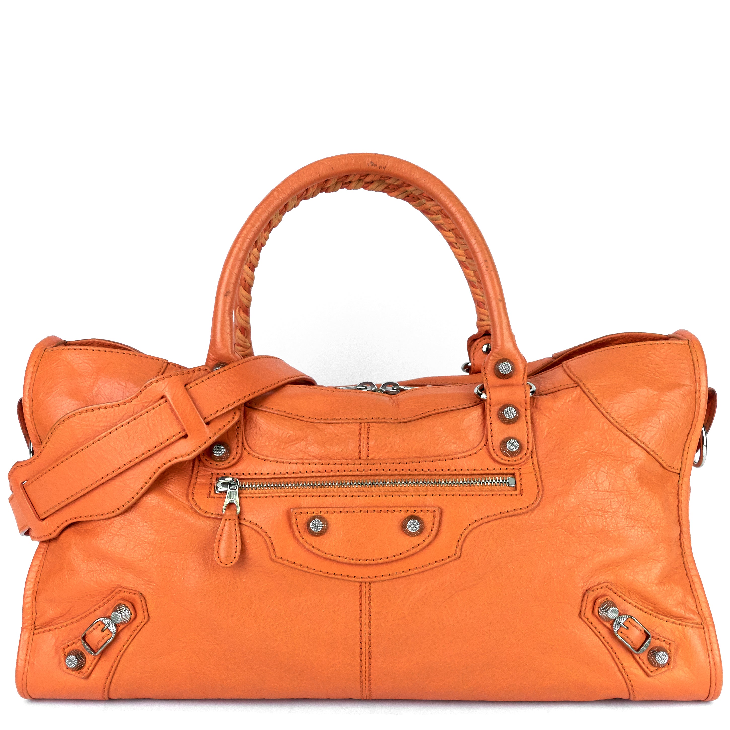 Part Time Classic Studs Leather Handbag